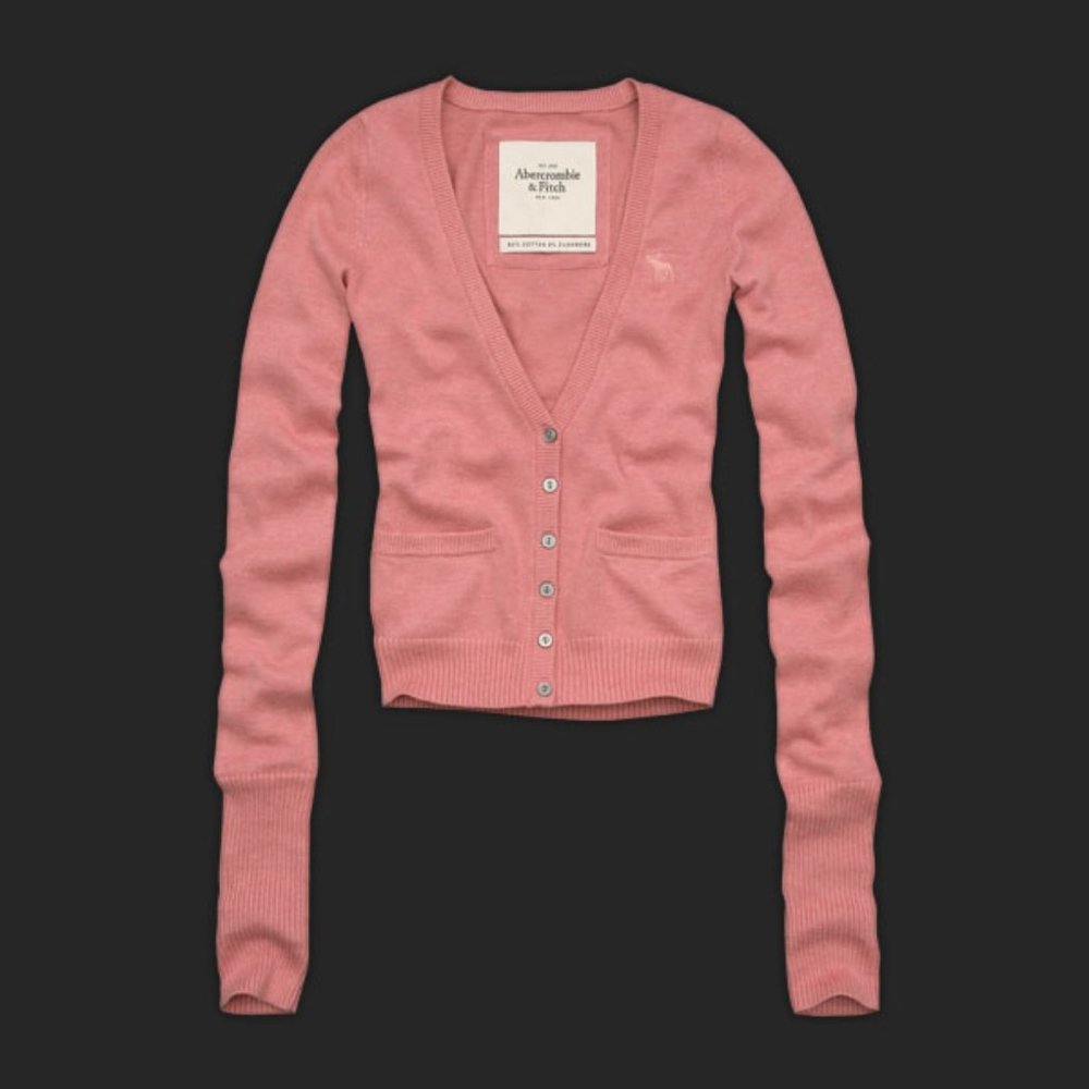 Abercrombie & Fitch Crop cashmere blend sweater S